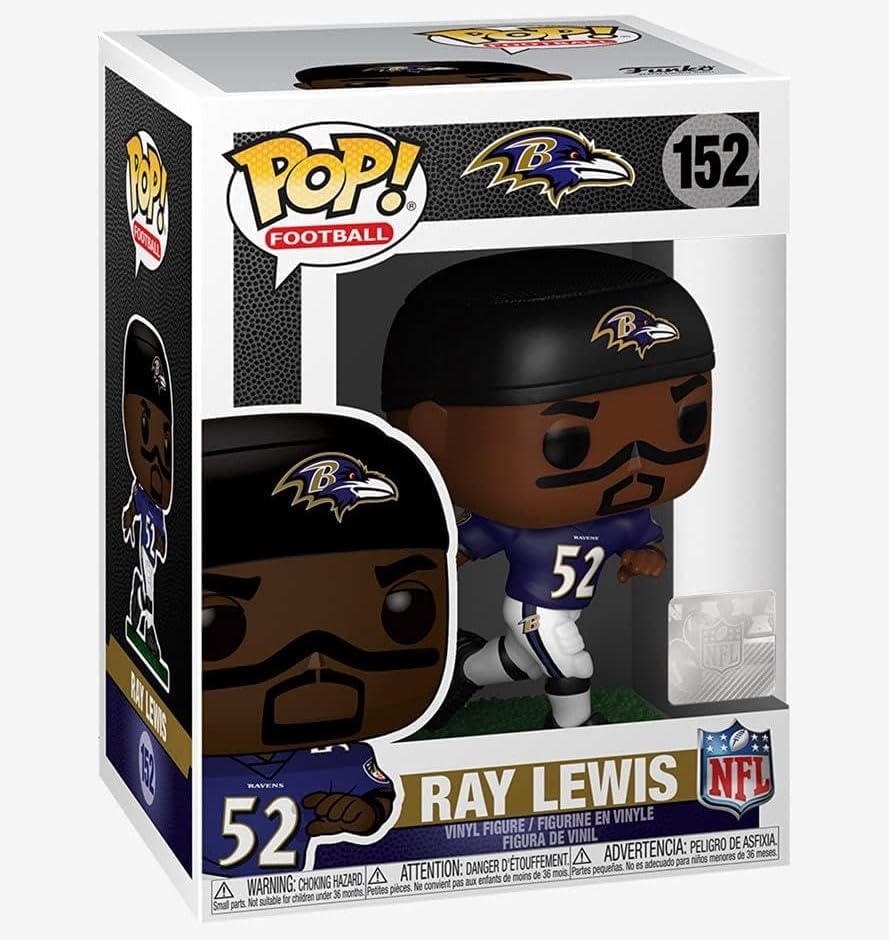 Figura Funko Ray Lewis - Leyendas del Fútbol Americano, 3.75
