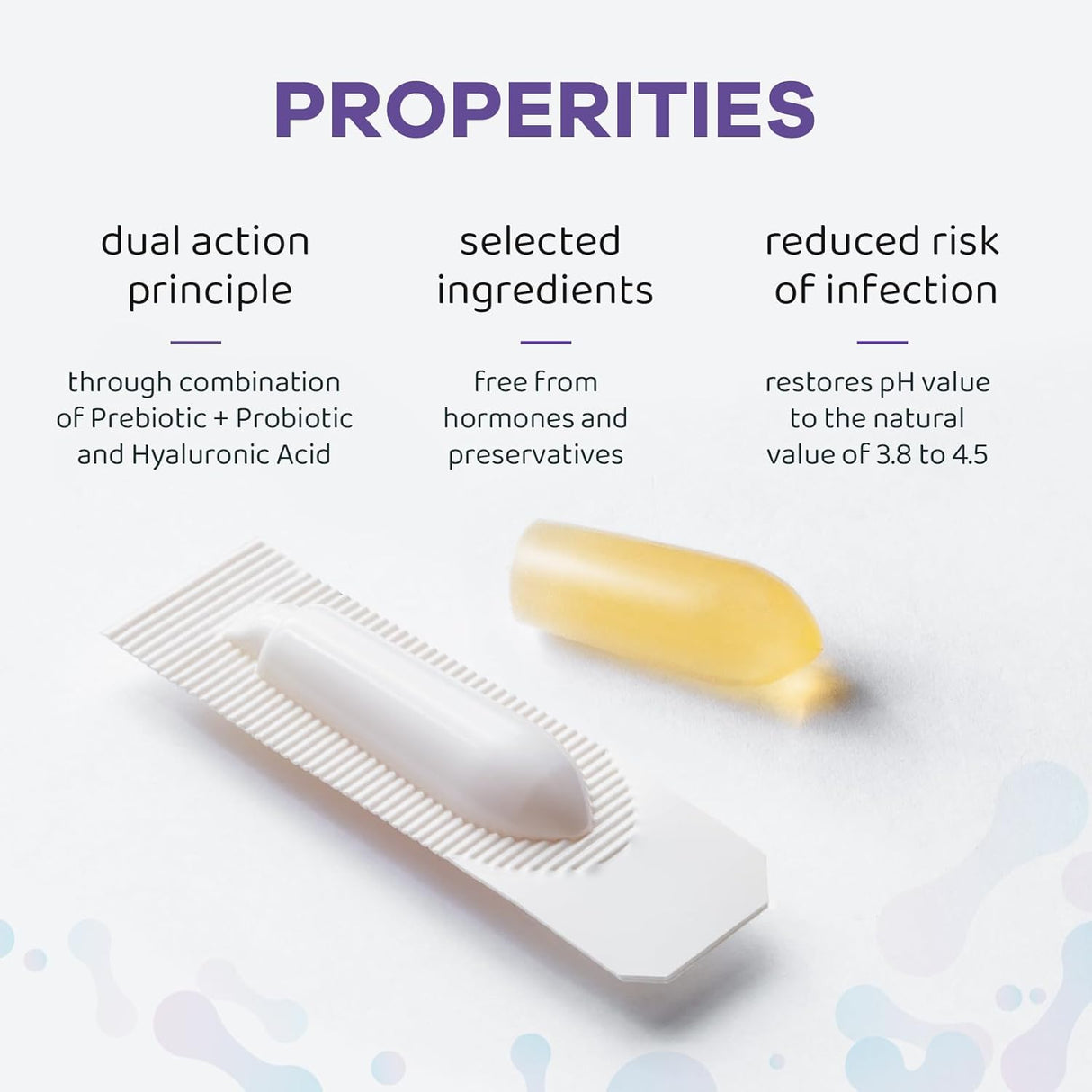 Supositorios probióticos vaginales prebióticos infundidos