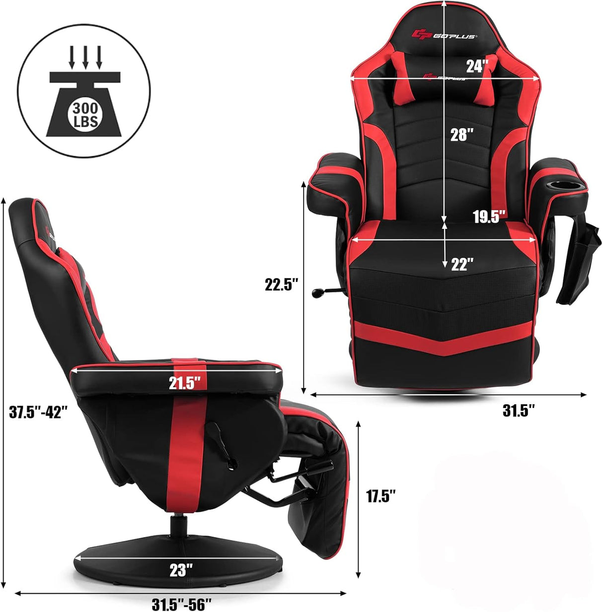 Silla Gamer ergonómico de piel sintética DJY-196 POWERSTONE