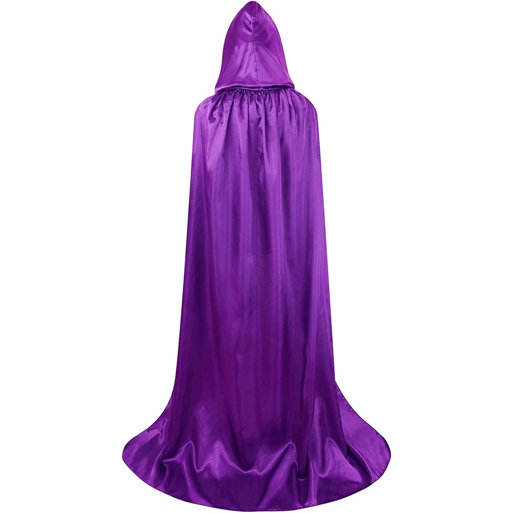 Disfraces de Capa con capucha de Halloween morado talla M