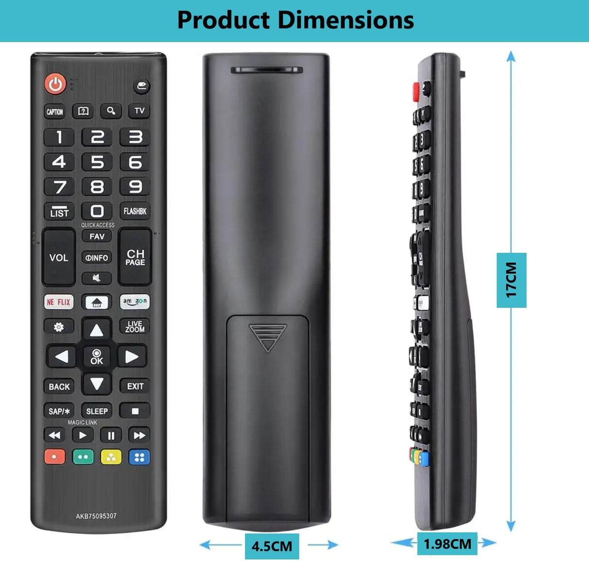 Control Remoto Universal LG para TVs Smart 3D 4K Webos