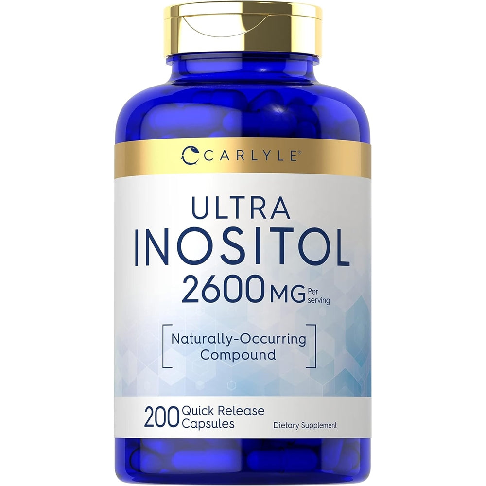 Suplemento de inositol de 2600 mg 200 unidades sin gluten
