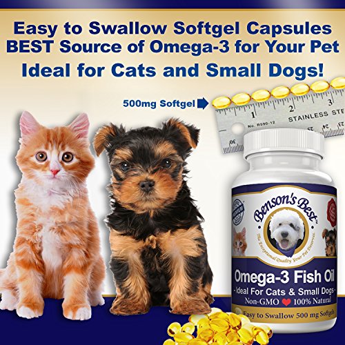 aceite de pescado Omega-3 de Benson para gatos y perros