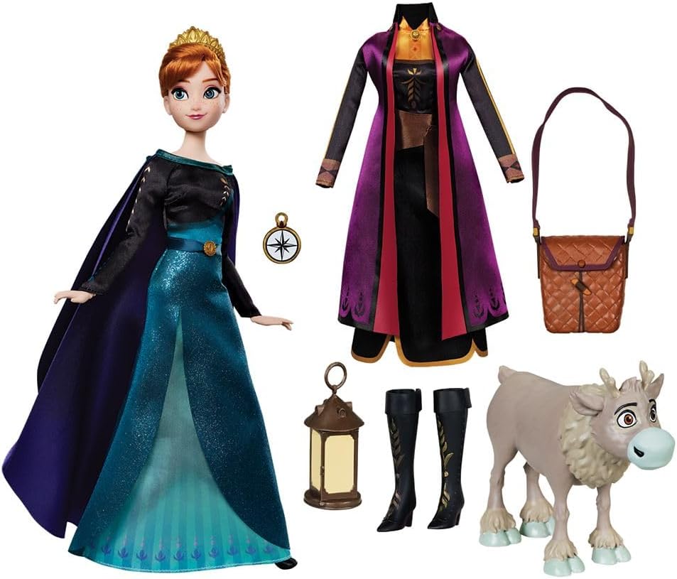 Muñeca Princesa Anna Disney Store, 11, incluye libro y vestido