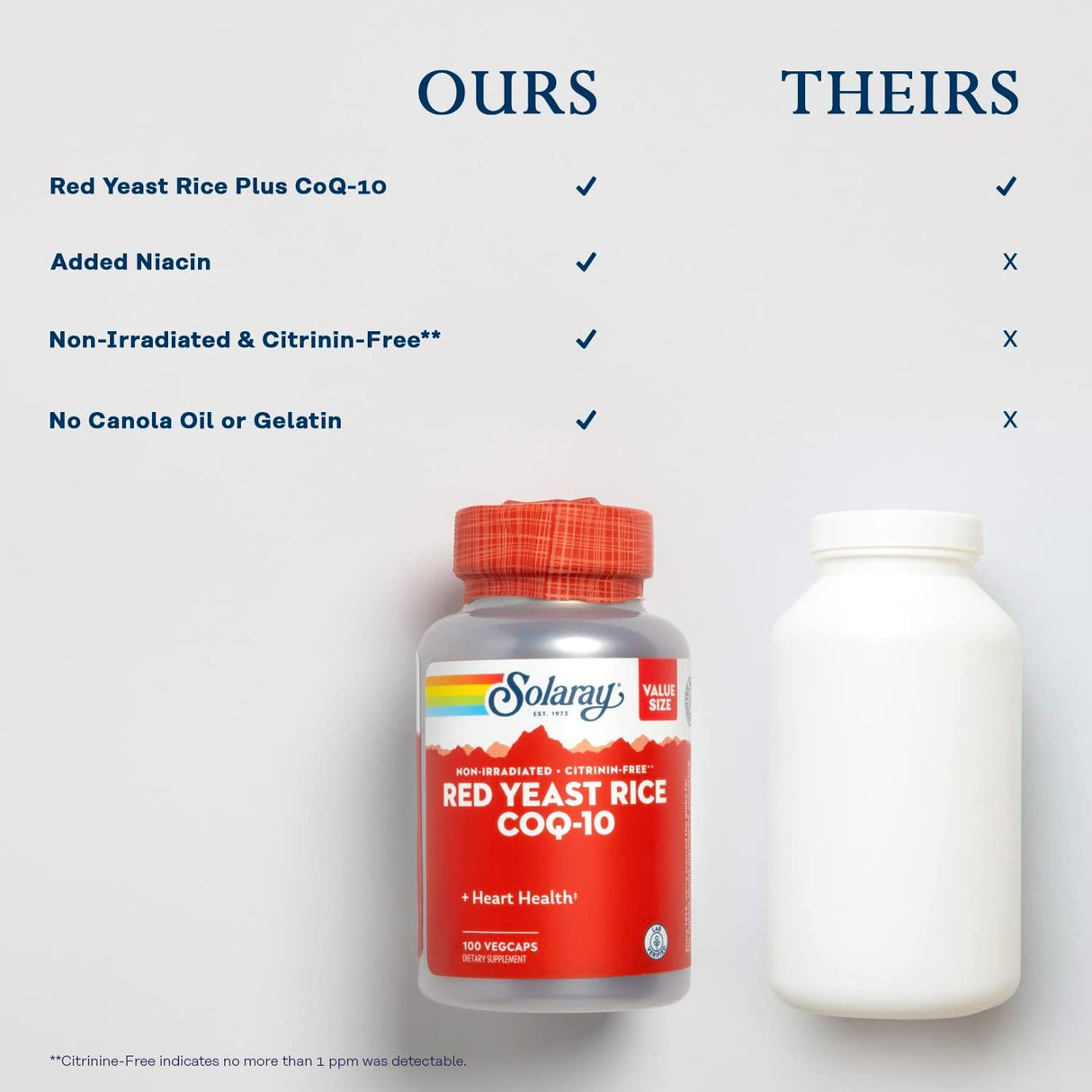 Suplementos Arroz de levadura roja Plus CoQ-10 vitamina B-3