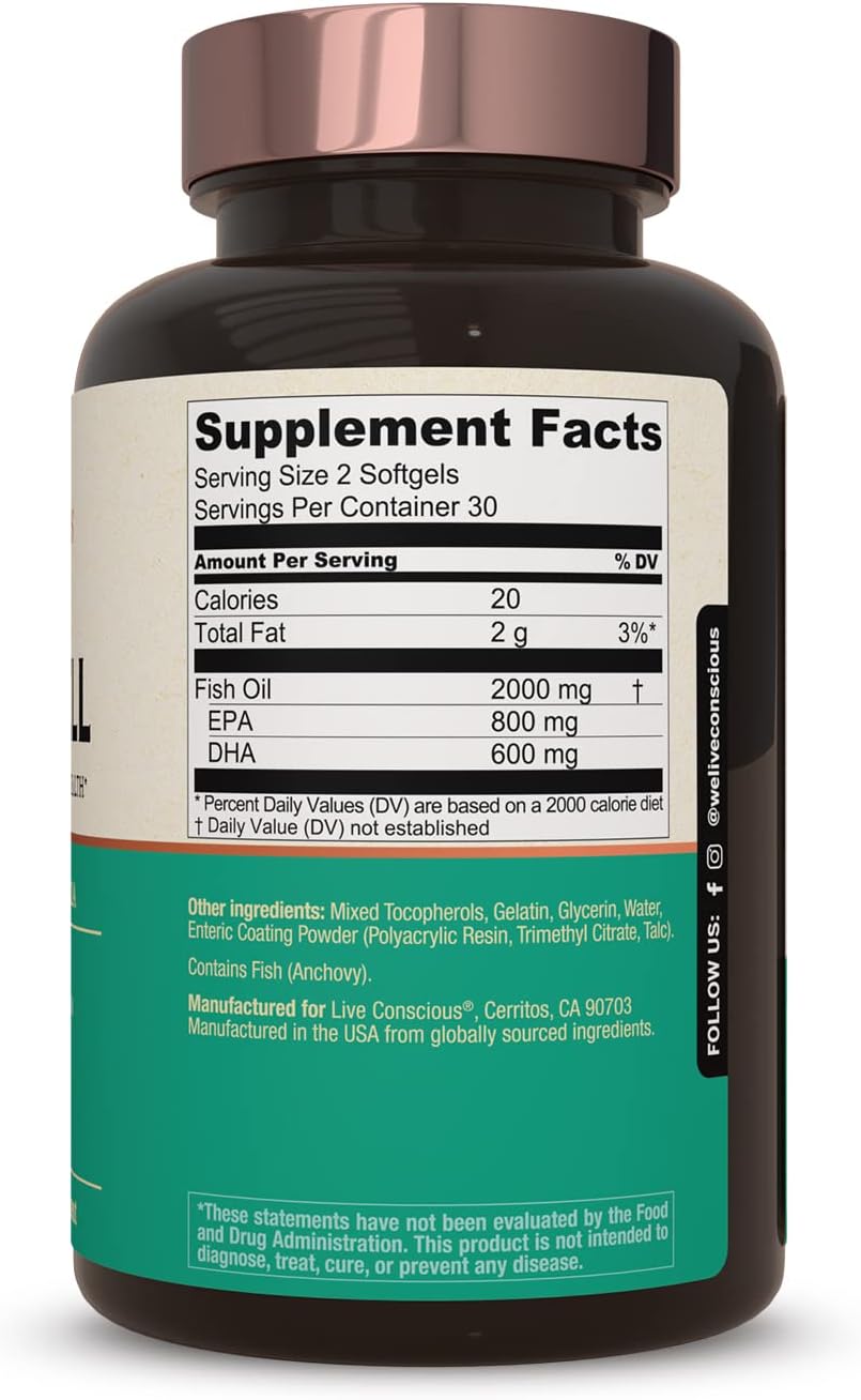 Suplemento Aceite de pescado OmegaWell apoyo para el corazón