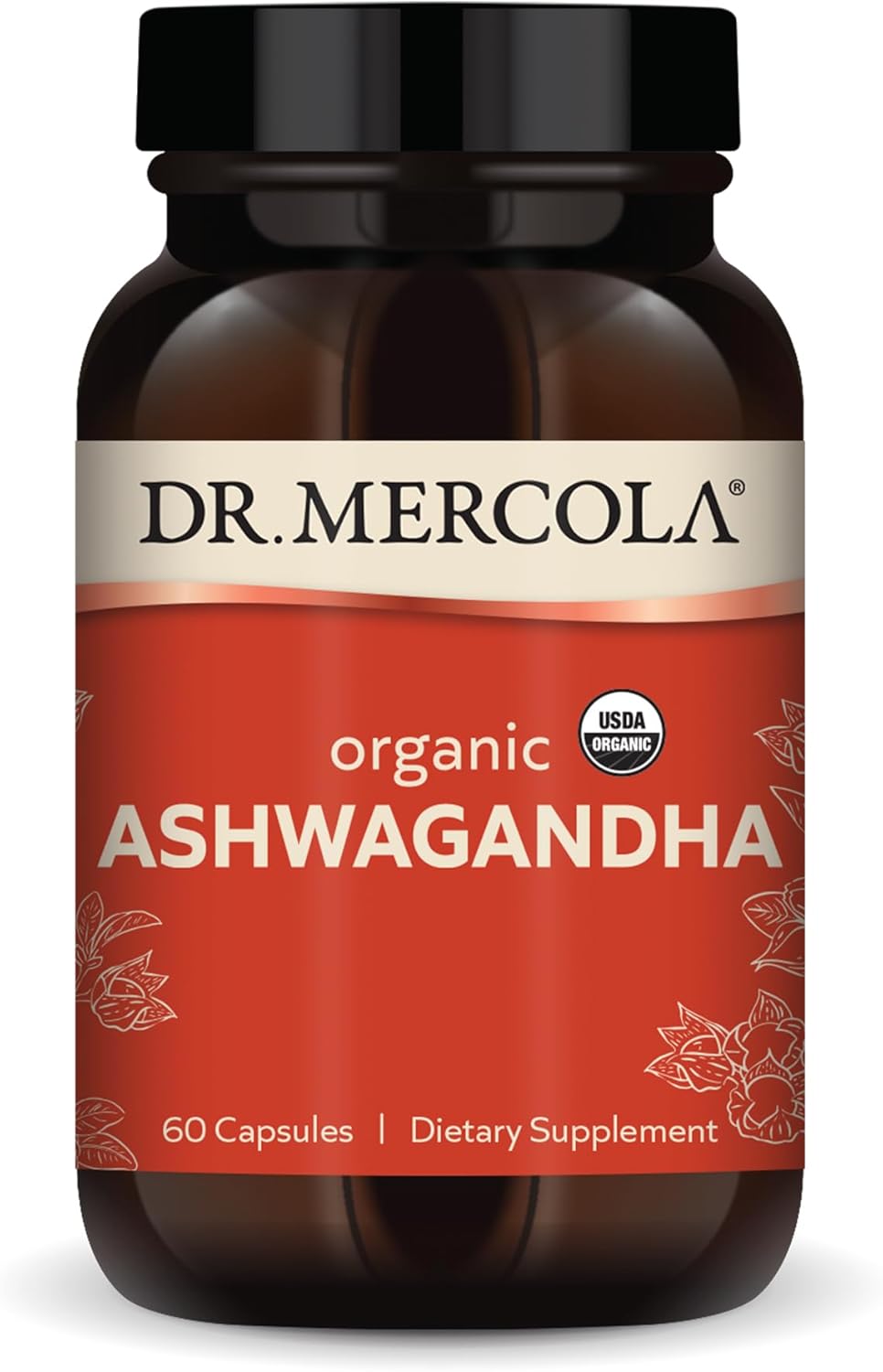 Suplemento de Ashwagandha, Dr. Mercola, Orgánico, 30 Serv.