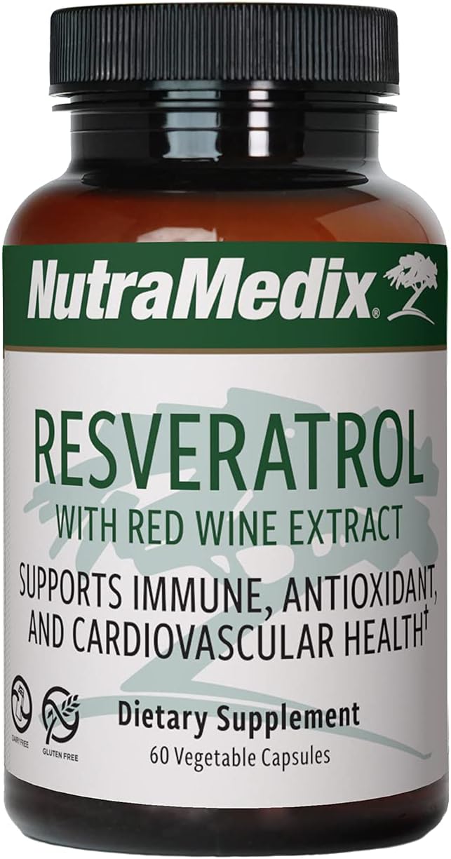 Suplemento NutraMedix de resveratrol antioxidante 200 mg