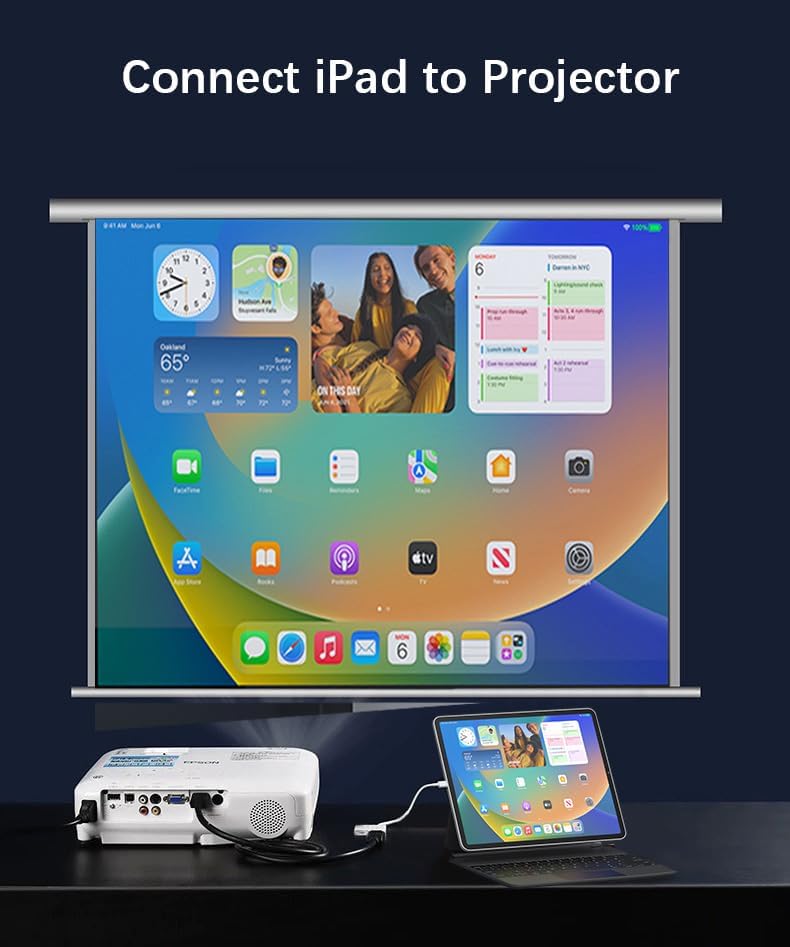 Adaptador USB C a HDMI 4K 60Hz MFi para iPhone 15/16 y más