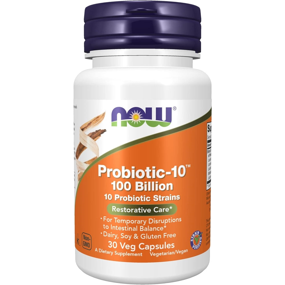 Suplemento Probiótic-10™ con 10 cepas sin lácteos soja 30 un