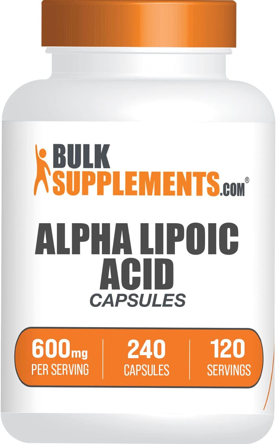 Cápsulas de Ácido Alfa Lipoico - ALA 600mg, Sin Gluten