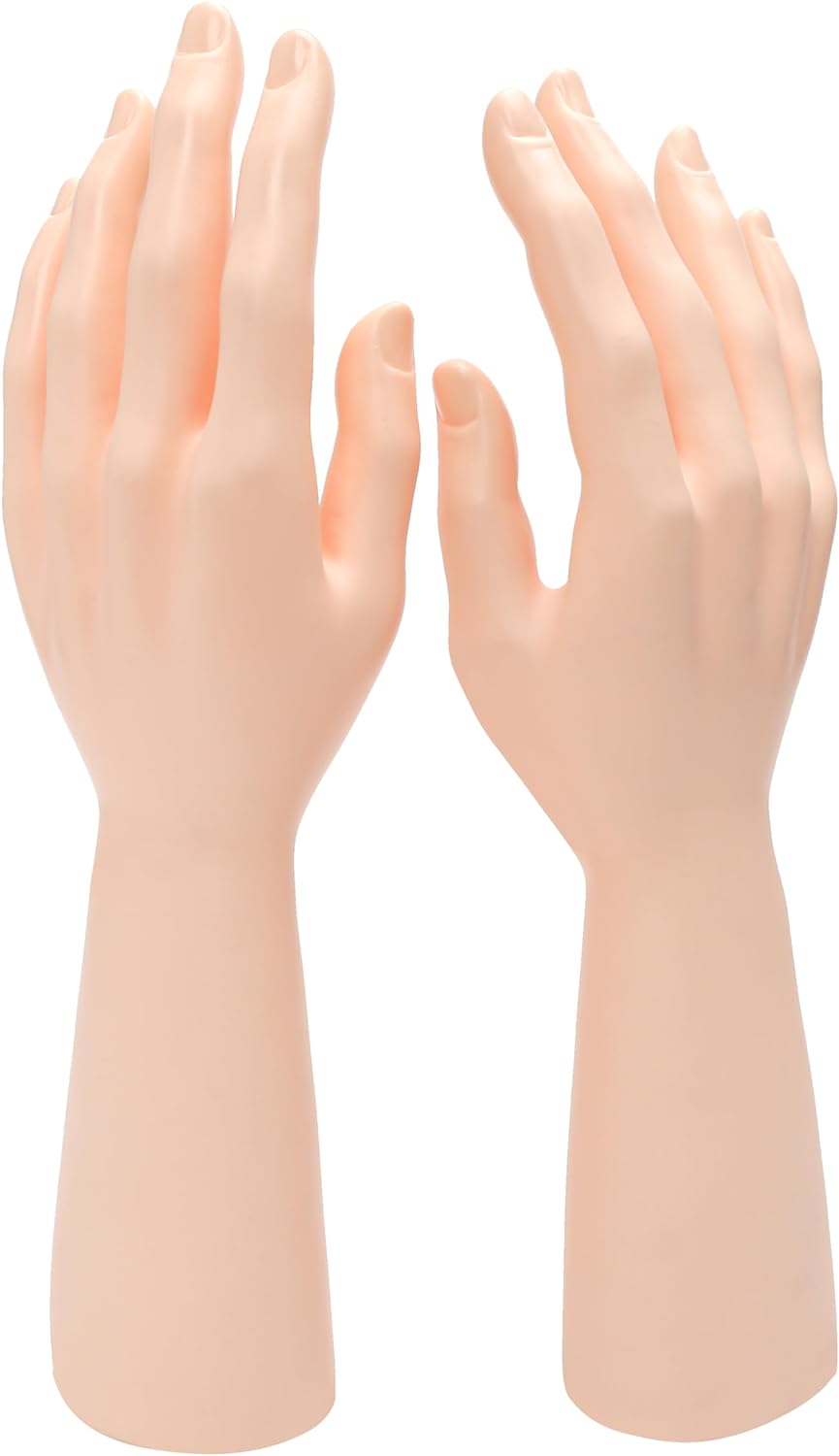 Par de Manos de Maniquí para Joyería - Soporte para Anillos