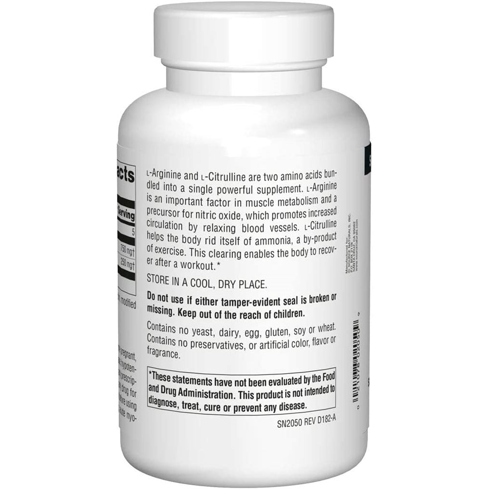 Suplemento L-Arginina L-citrulina Complejo