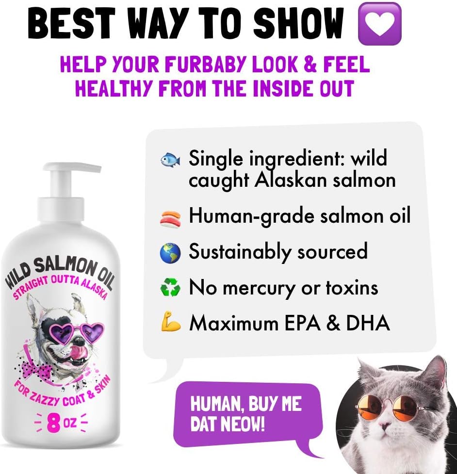 Aceite de salmón salvaje de Alaska para perros y gatos