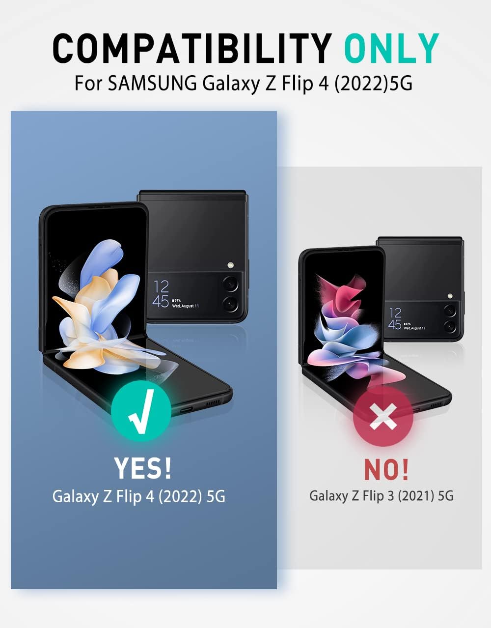 i-Blason Armorbox Series - Funda resistente para Samsung Galaxy Z Flip 4 5G (2022), con reducción de golpes y parachoques (inclinación)