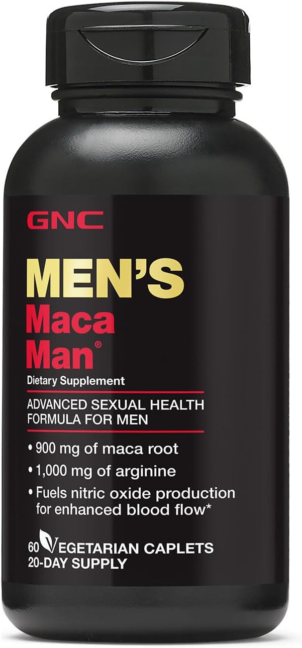 GNC Maca Man, 60 Caplets, Mejora flujo sanguíneo