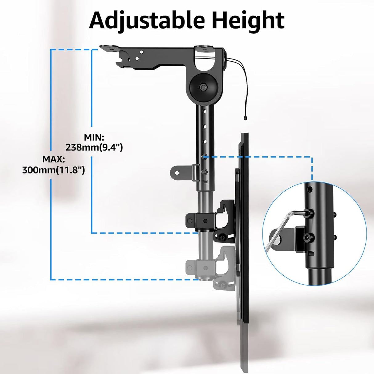 Soporte de TV Plegable MOUNTUP, Ajustable, VESA 75x75, MU0049