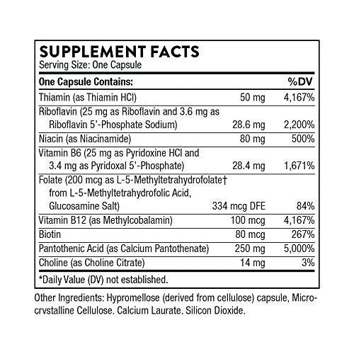 Complejo de vitamina B para el soporte del estrés