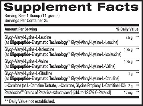 Suplemento de recuperación termogénica s/cafeína 9.7 onzas