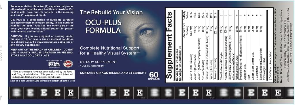 Suplemento Ocu-Plus Formula de salud ocular para más de 50