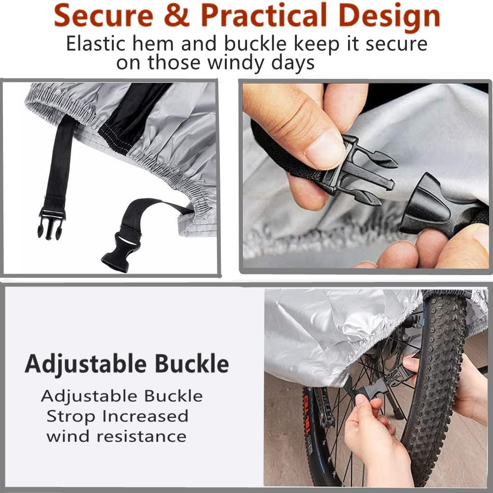 Cubiertas para bicicleta, impermeables con agujero para candado