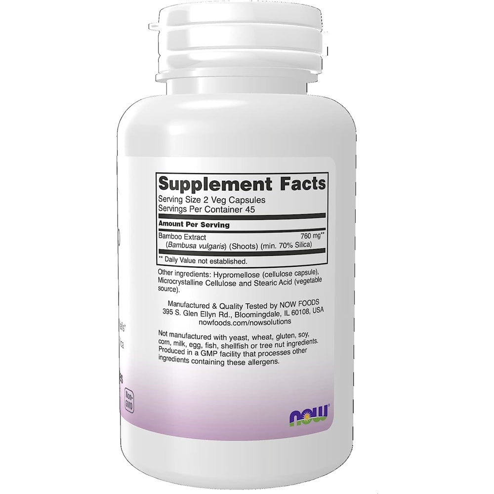 Suplementos Solutions belleza de sílice de bambú a 70% 90u