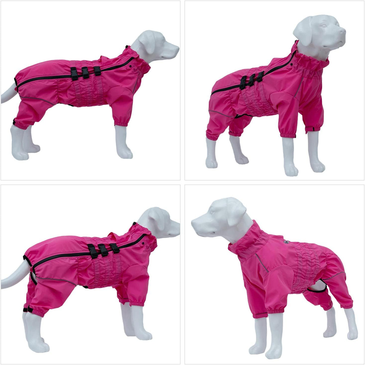 Chubasquero para perros, impermeable, reflectante, XXL