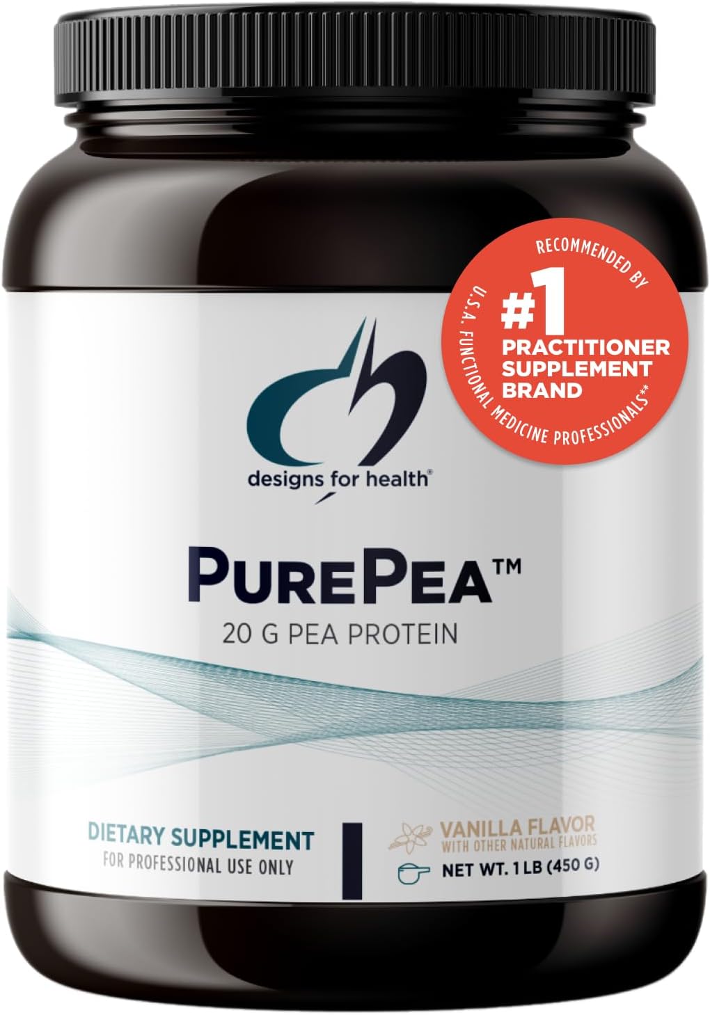 PurePea Proteína de Guisante Vegan de 20g, Sin OGM, Vanilla