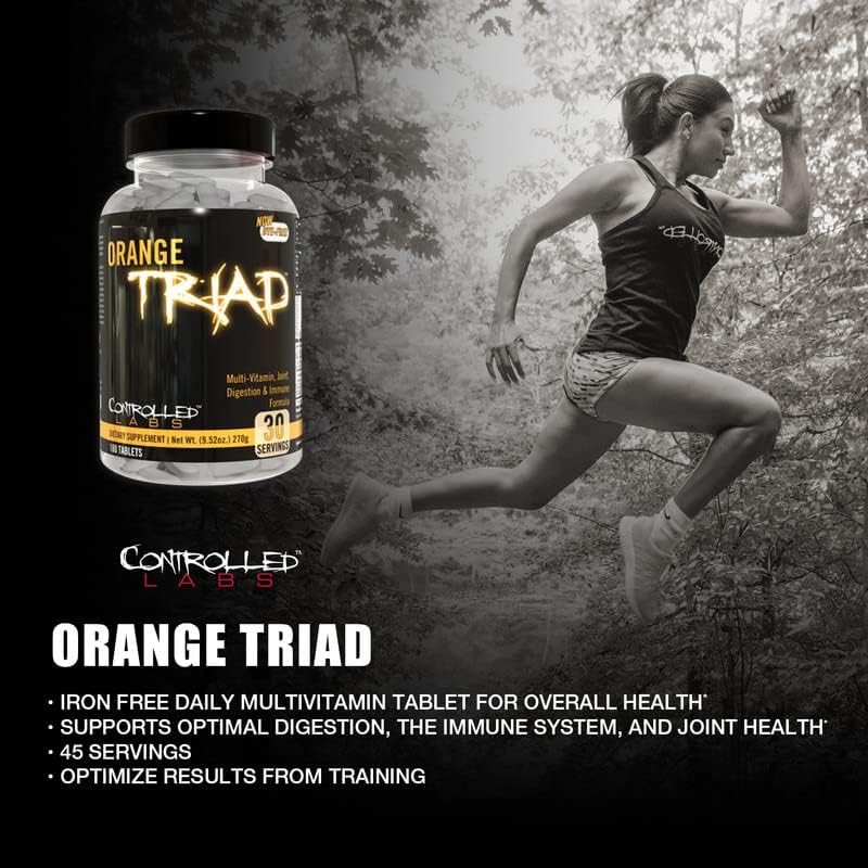 Multivitamínico Orange Triad, Controlled Labs, 30 tabletas