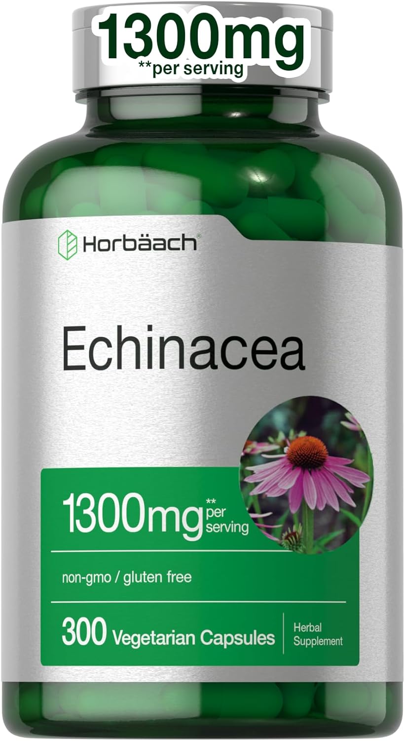 Horbaach Cápsulas de extracto de equinácea 1300 mg 00 und