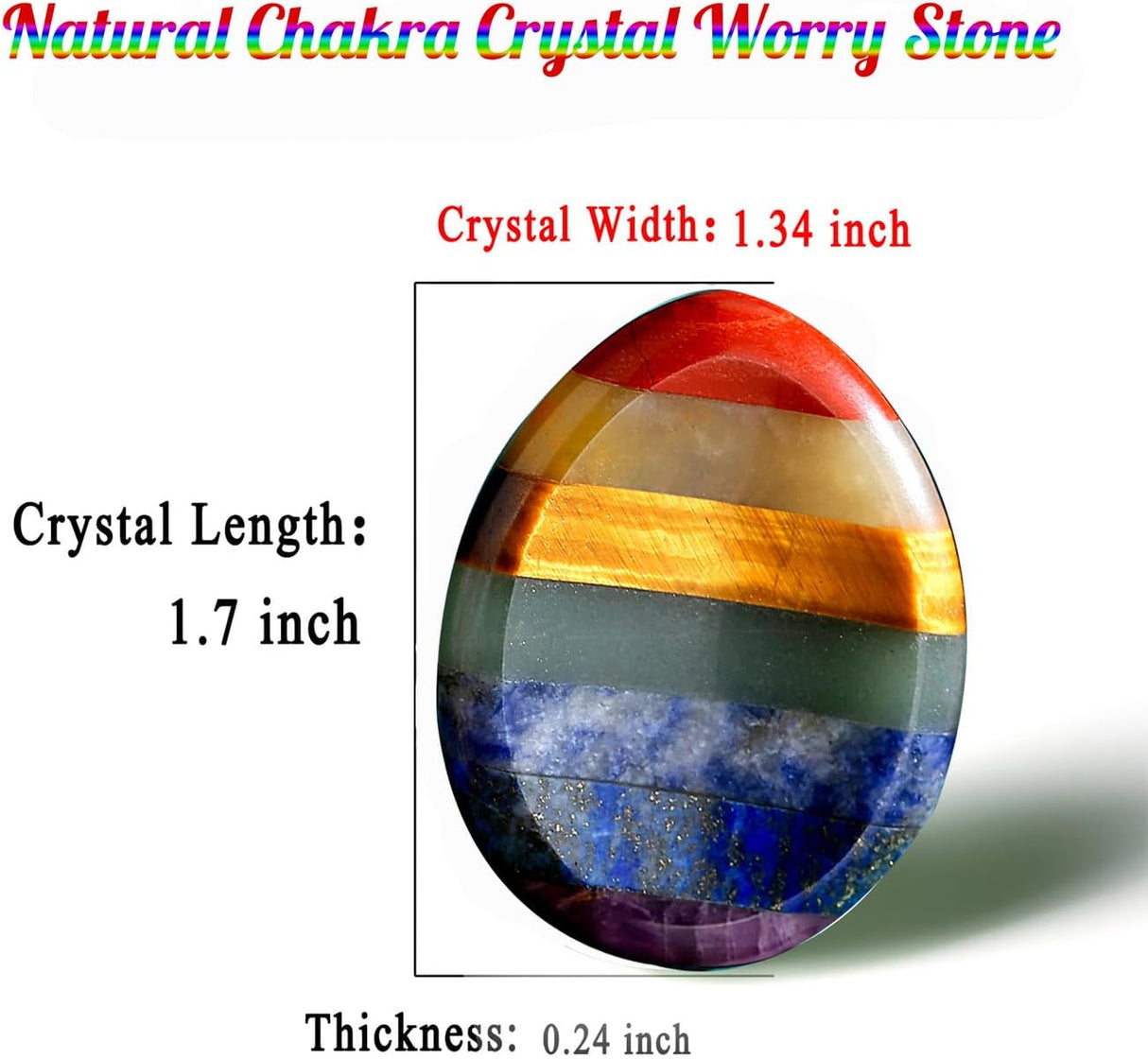 DUQGUHO Cristales curativos naturales de cuarzo para pulgar