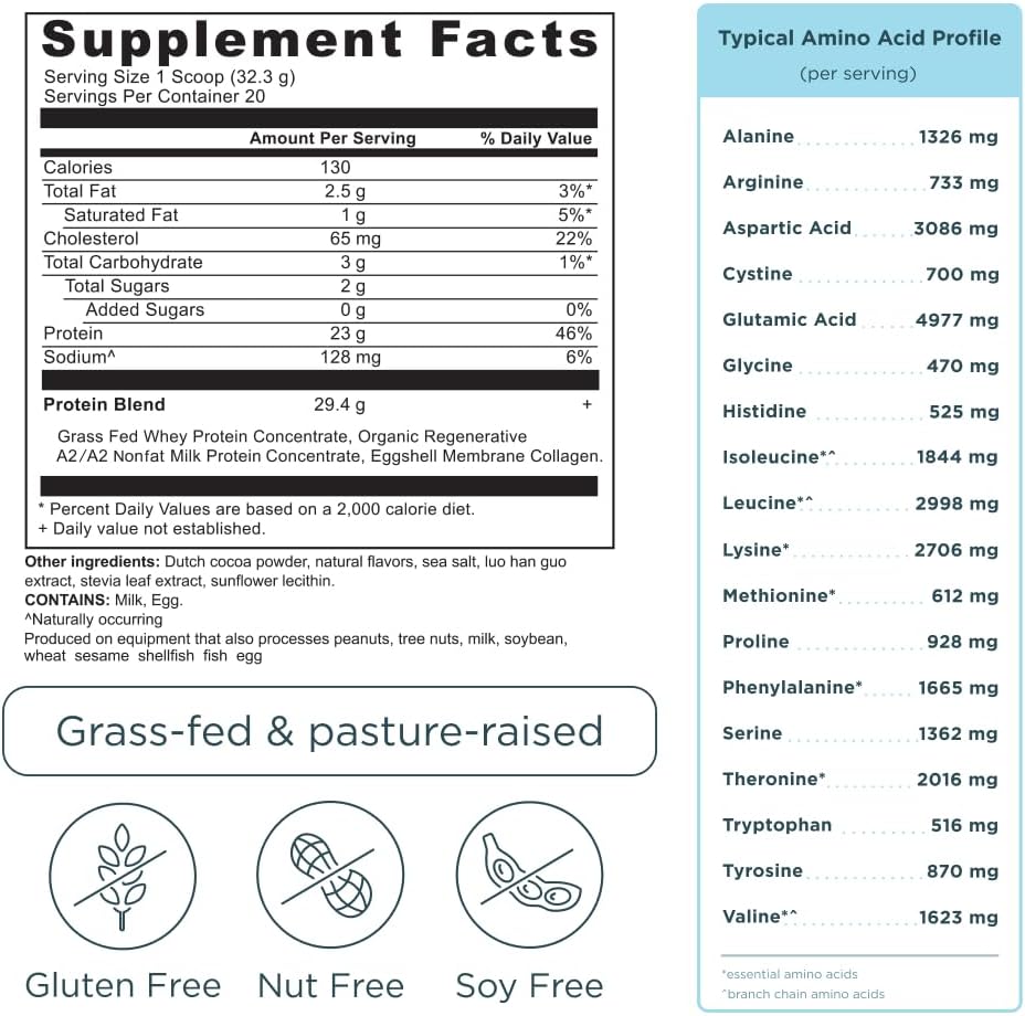 Proteína de suero de leche orgánica, Ancient Nutrition, 23g, 20 serv.