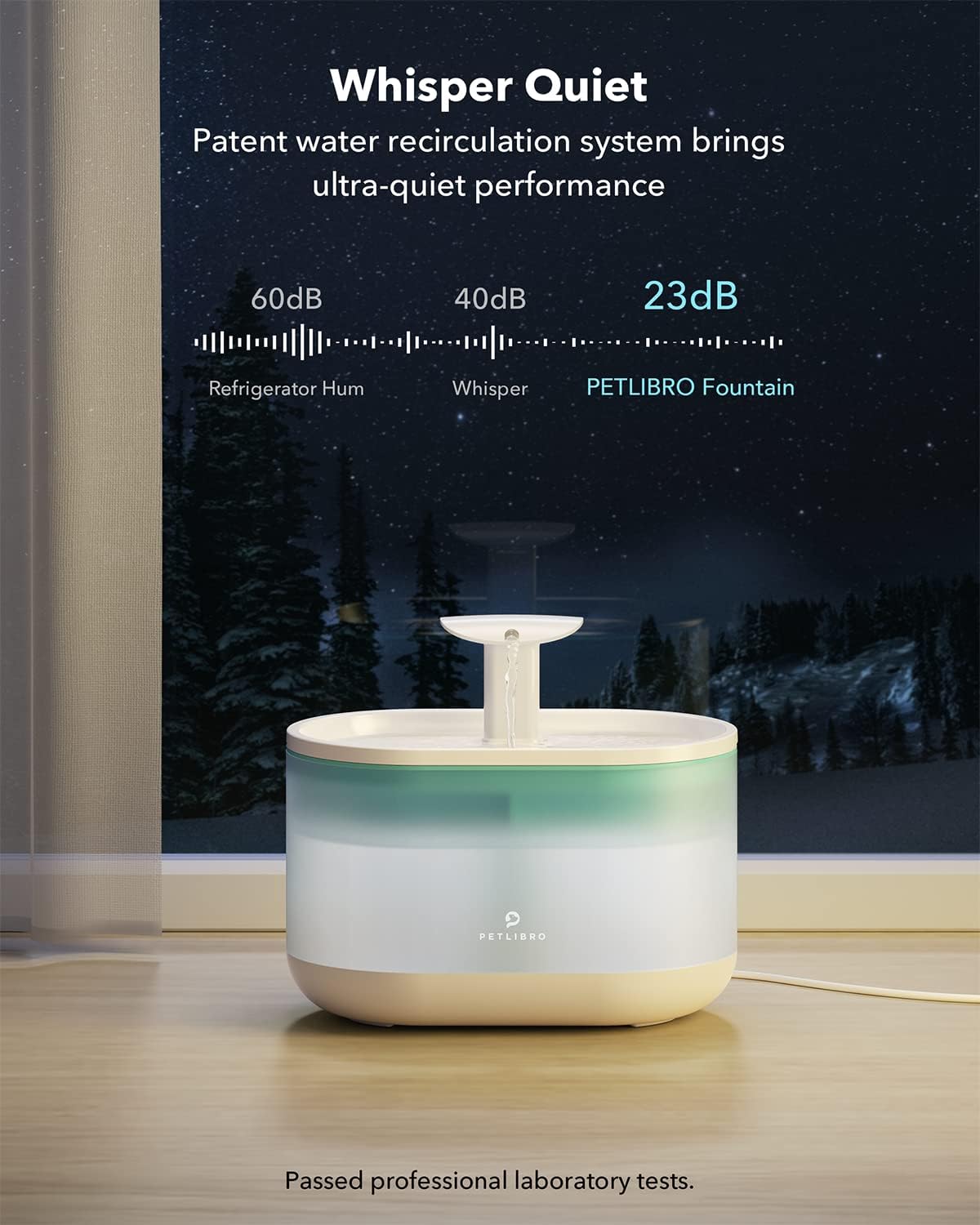 Fuente de agua ultra silenciosa para gatos PLWF002 PETLIBRO