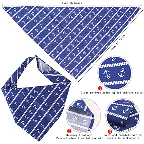 Yewong Conjunto de disfraz de capitán de marineros para perro, gato, capitán de mar, sombrero con ancla de mascota, baberos triangulares, bufanda para gato, cachorro, azul marino, Halloween, accesorios de disfraces, accesorios para fotos (blanco-B)