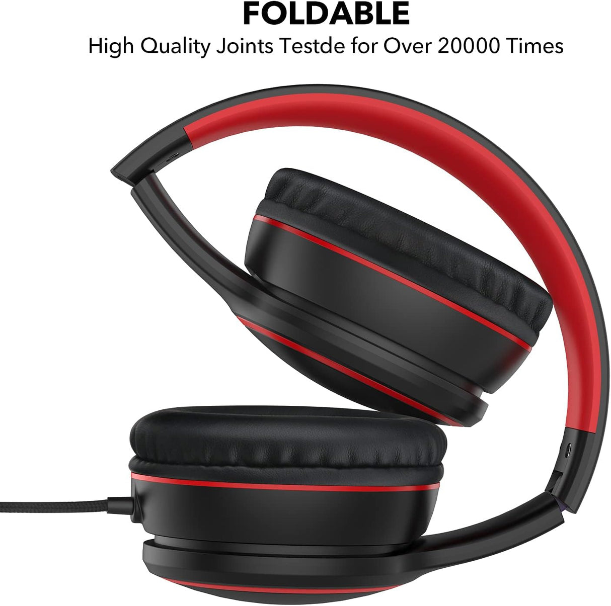 Auriculares RORSOU R10 con micrófono, ligeros y plegables