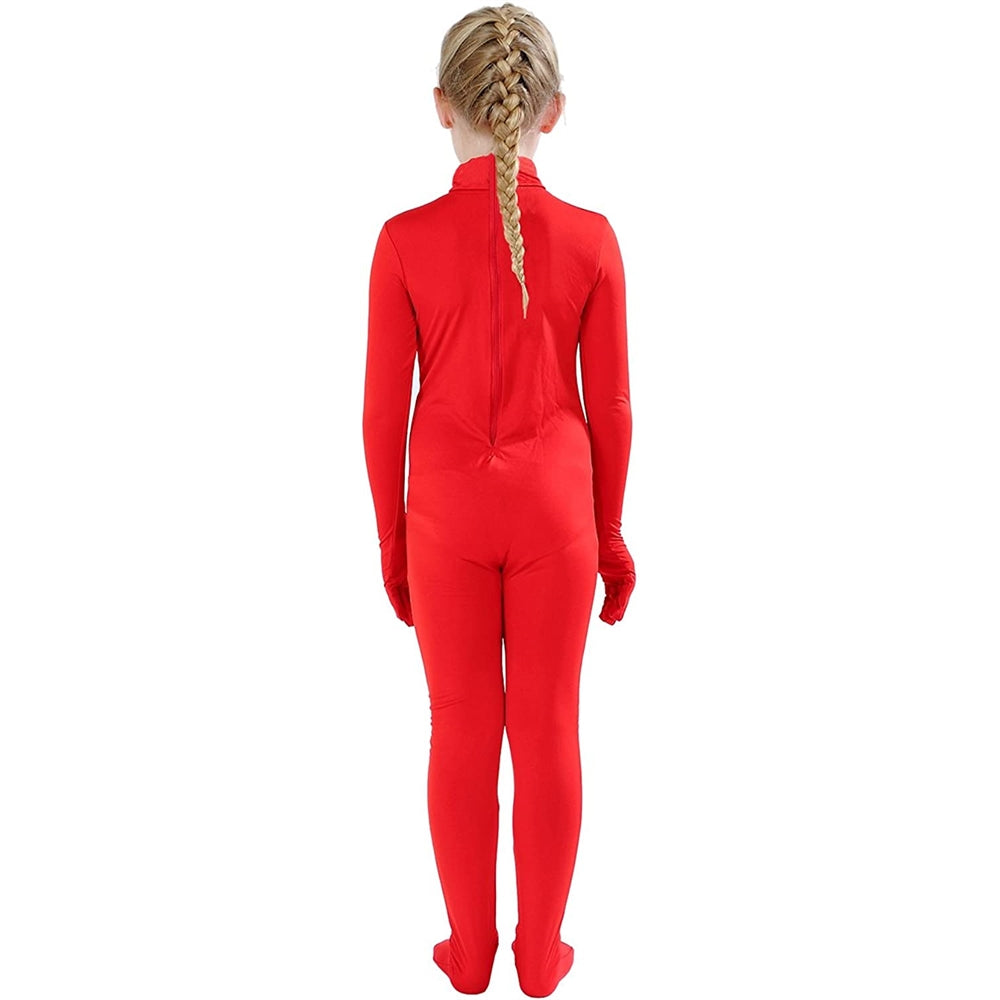 Disfraces de Body enterizo estilo Zentai rojo talla M