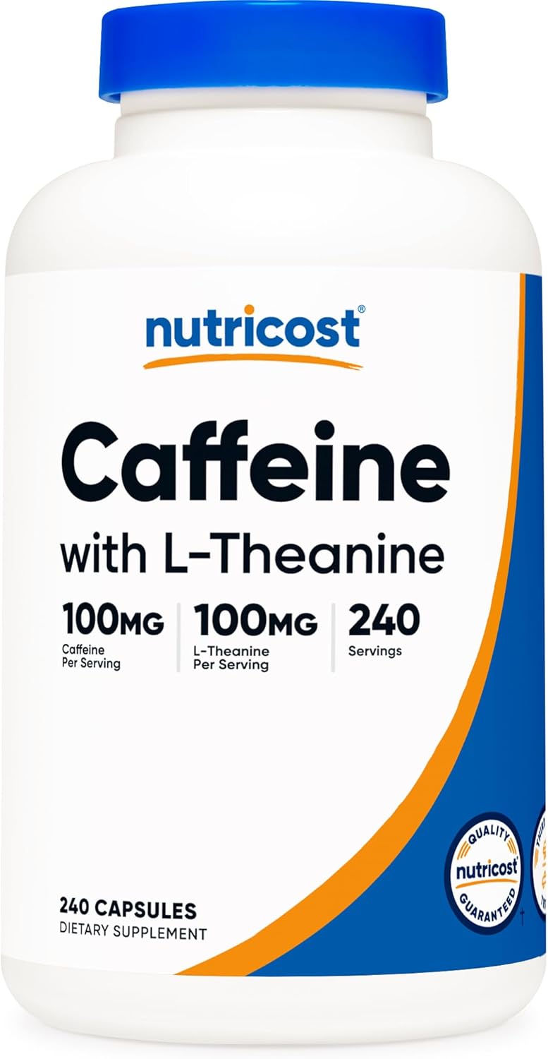 Nutricost Cafeína con L-teanina 100 mg