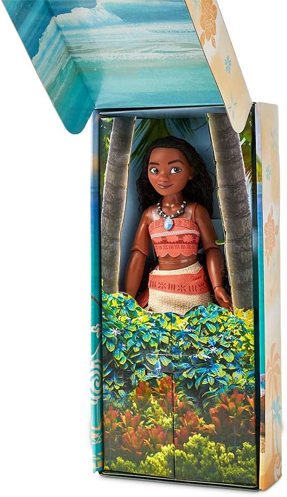 Muñeca Clásica Moana, Disney Store, 11 Pulgadas, Posable, con Cepillo