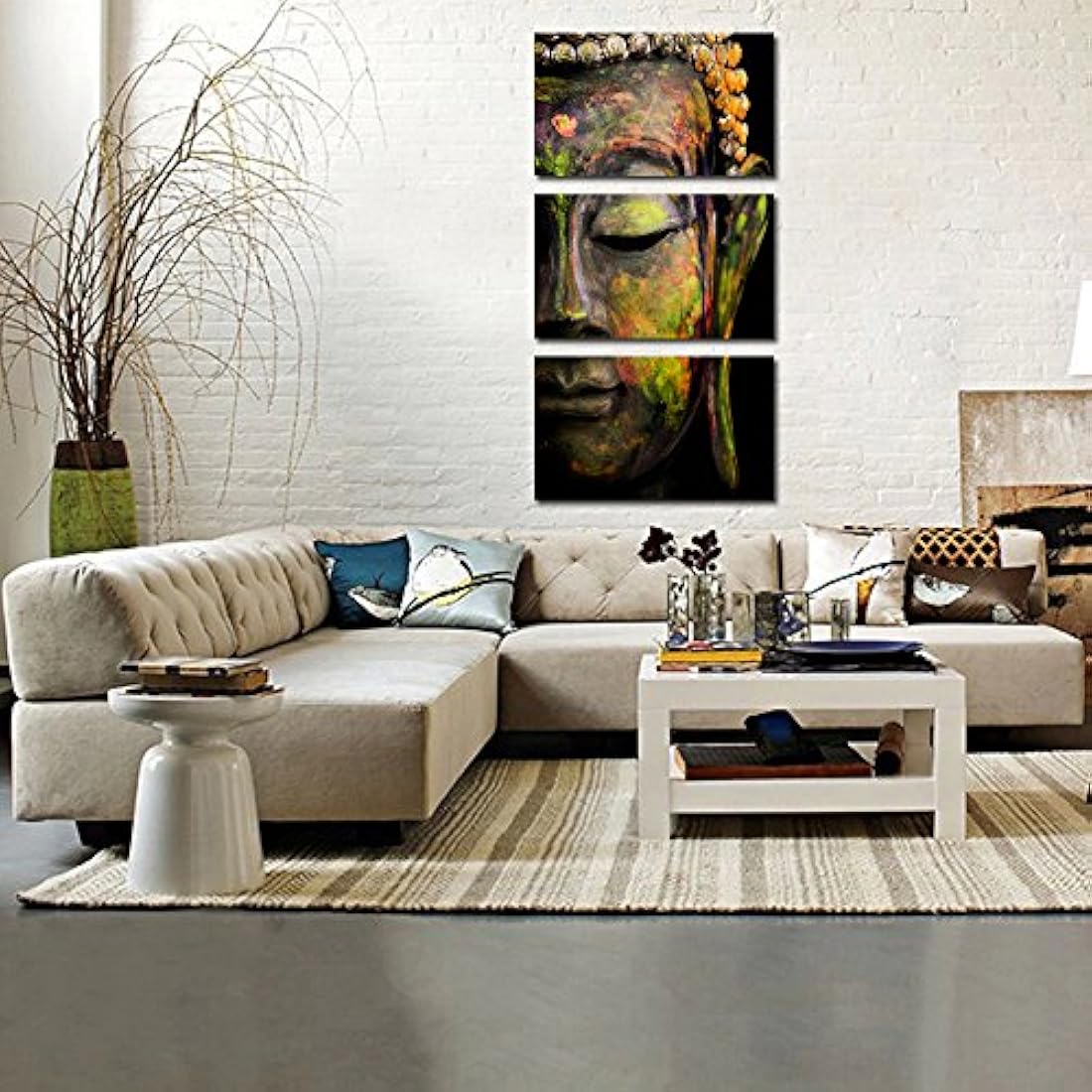 Lienzo decorativo con 3 paneles para decoración de pared