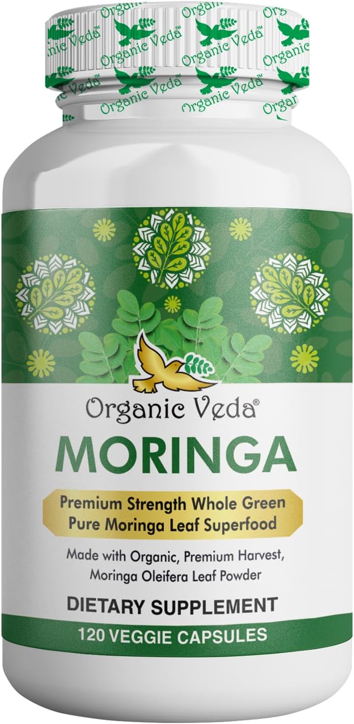 Cápsulas de Moringa Oleifera 1200 mg - Suplemento Energizante