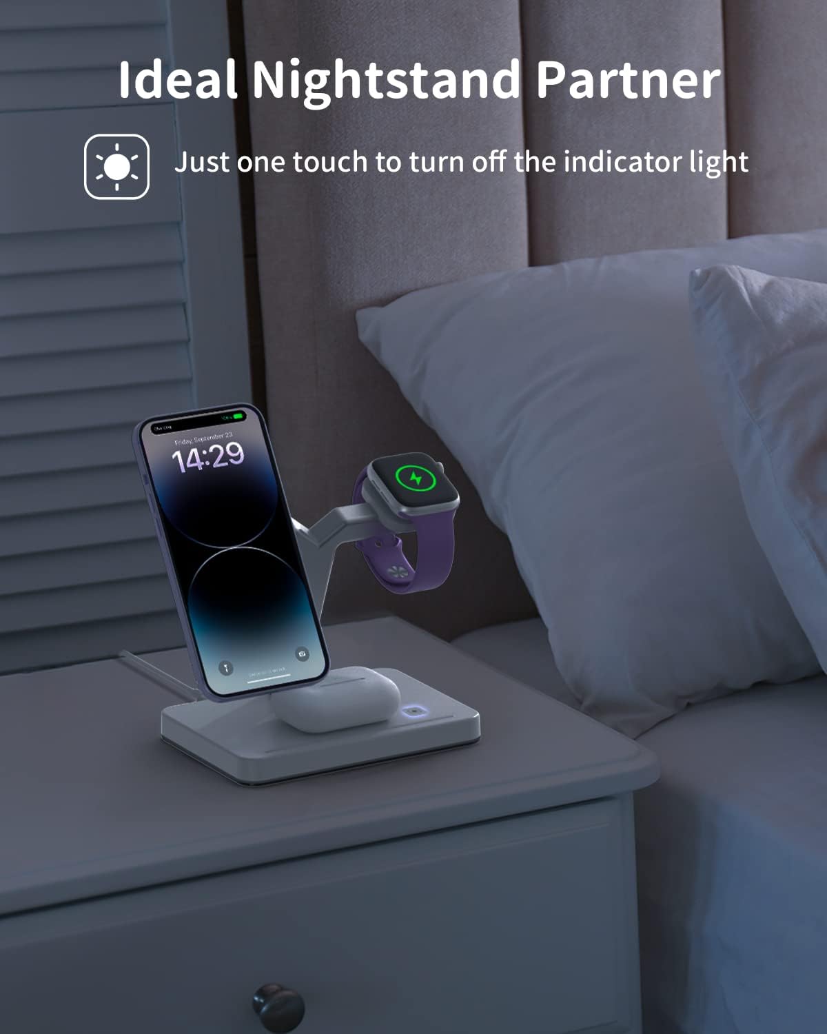 Cargador inalámbrico magnético con soporte inalámbrica