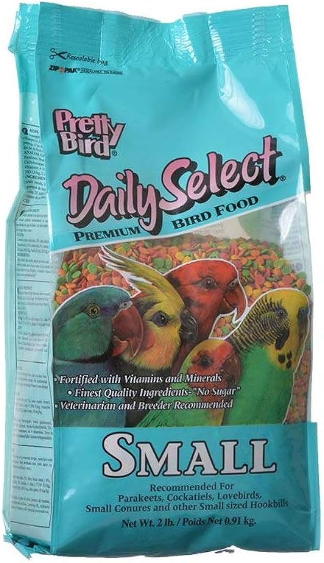 Alimento para pájaros prémium seleccionado diariamente