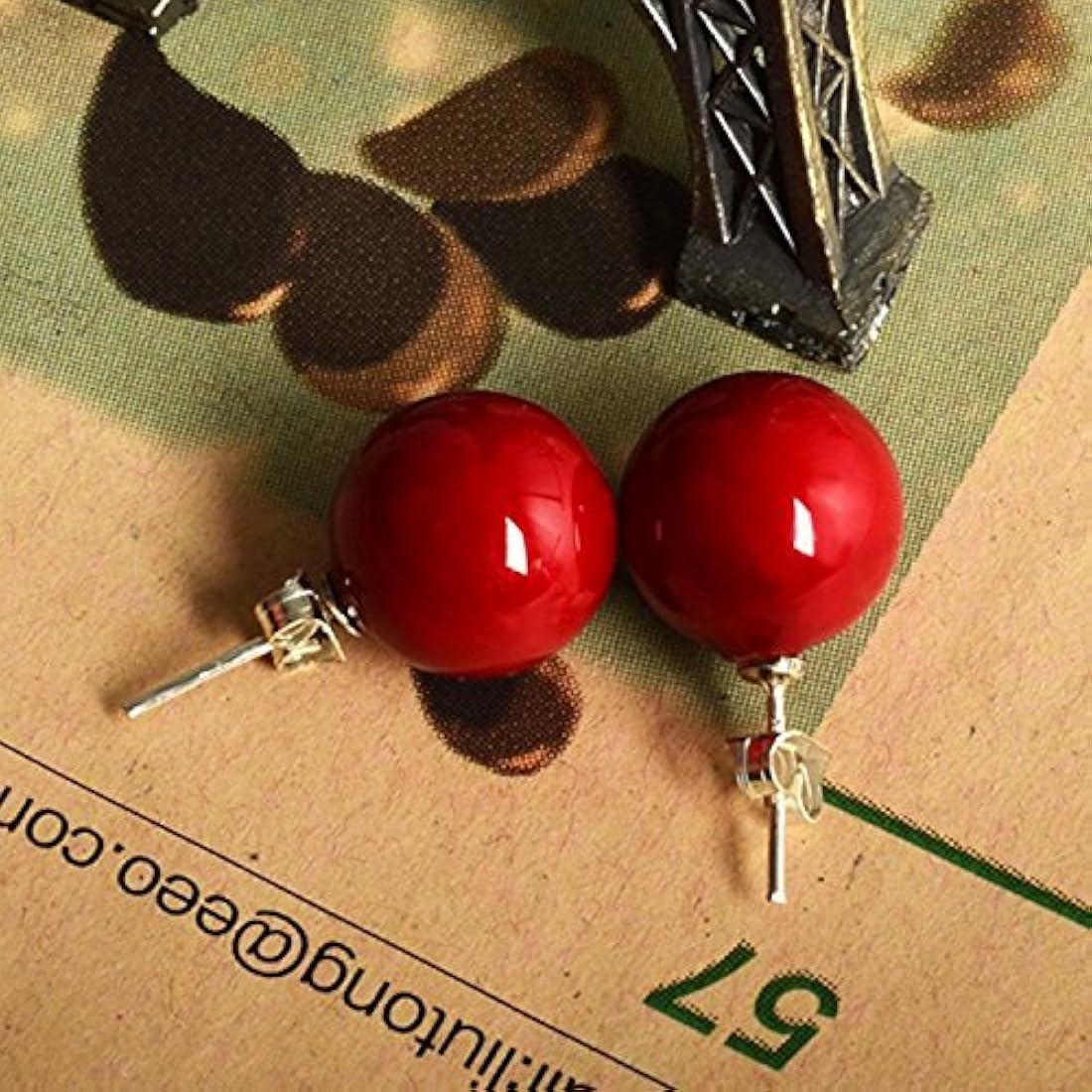 Lureme 02001451-2 - Pendientes de tuerca para mujer