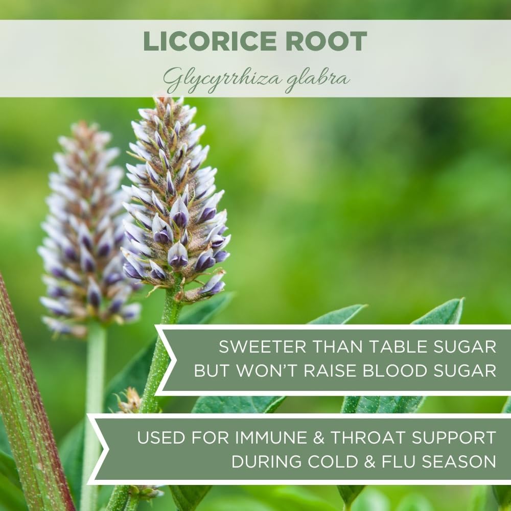 Raíz de Regaliz Orgánica 1 lb., Licorice Root, Certificada USDA