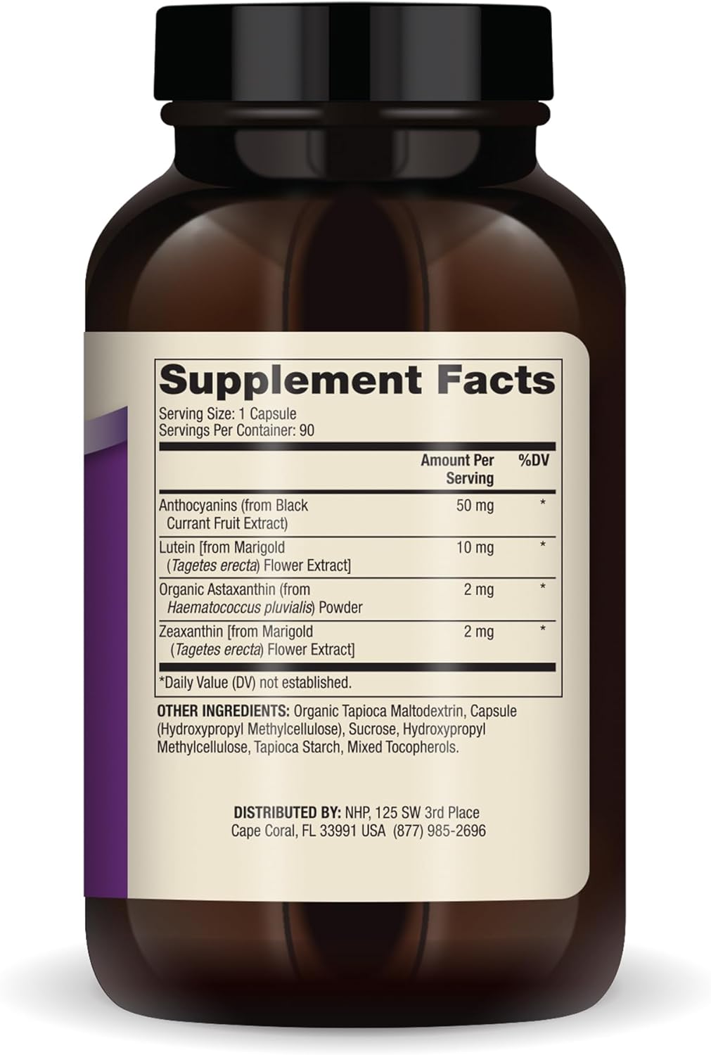 suplemento soporte para los ojos con 10 mg de 90 cápsulas