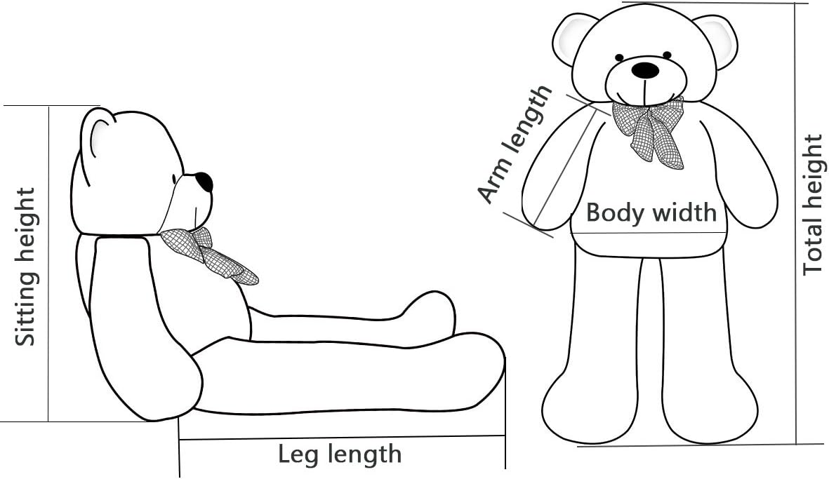 Osito de peluche XXL Joyfay, regalo para cumpleaños y días especiales