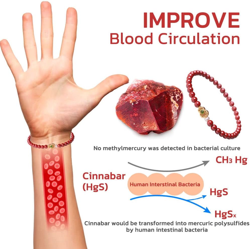 Pulsera Feng Shui Calabaza Cinabrio Amuleto Suerte y Protección