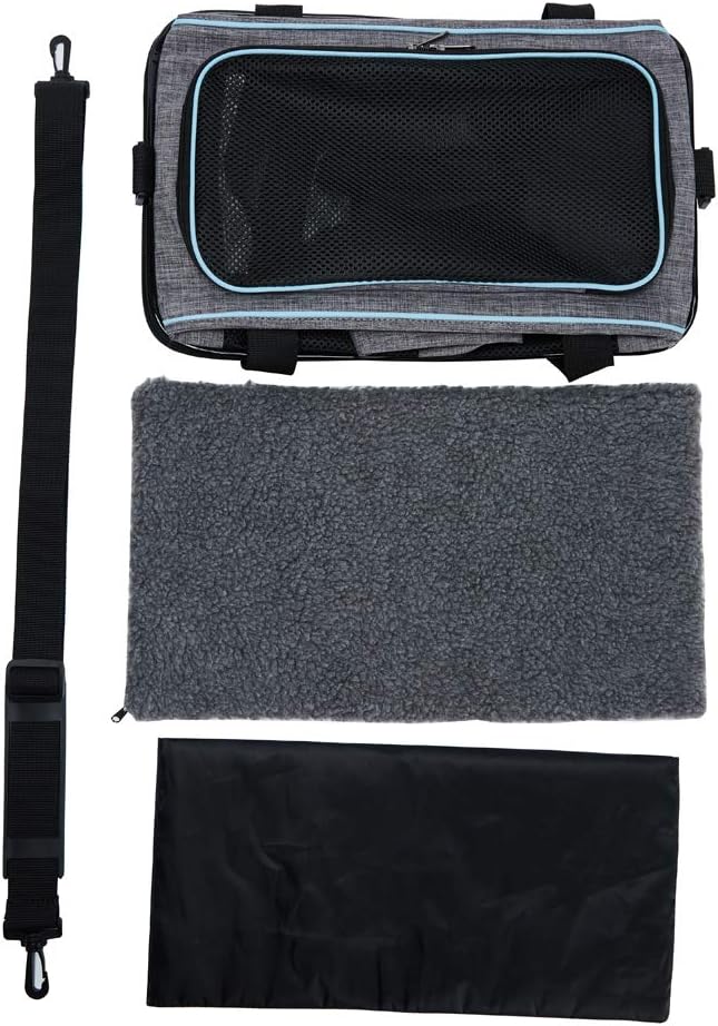 Transportín Vceoa 17.5x11x11 para gatos y perros hasta 16 lbs