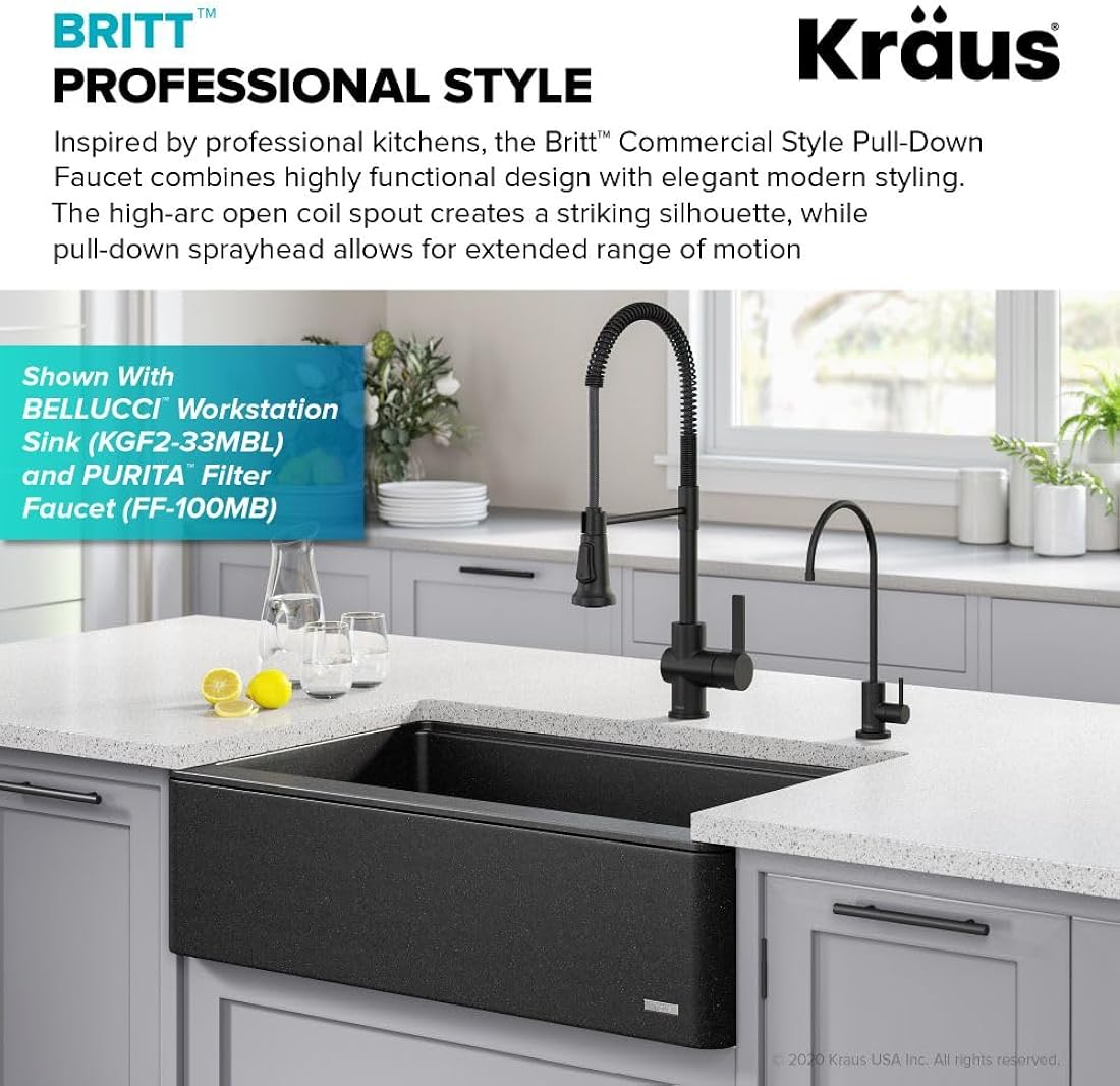 Grifo de cocina de calidad comercial KPF-1691MB Kraus