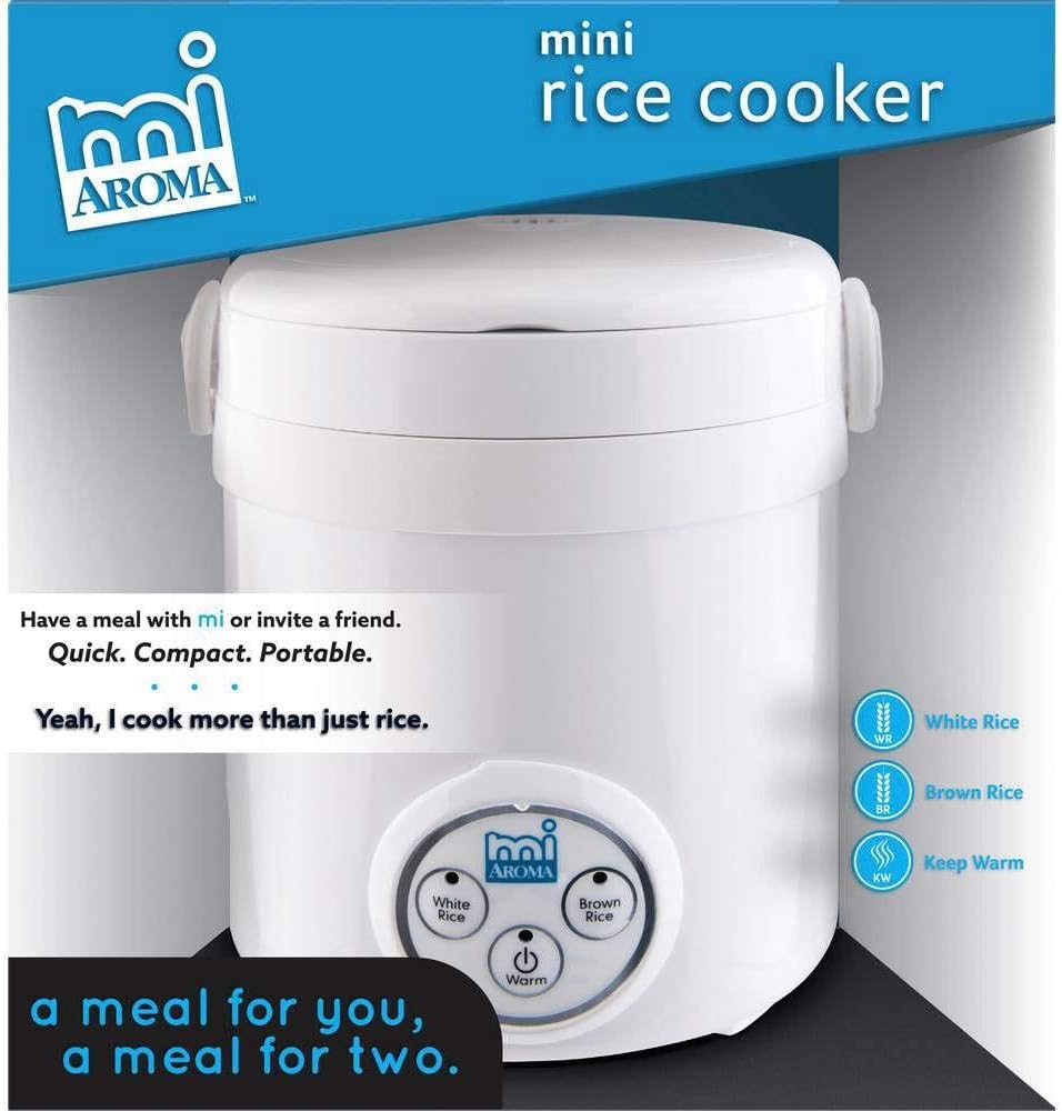 Arrocera Mini Digital 3 Tazas Aroma MRC-903D, Cocción Fresca